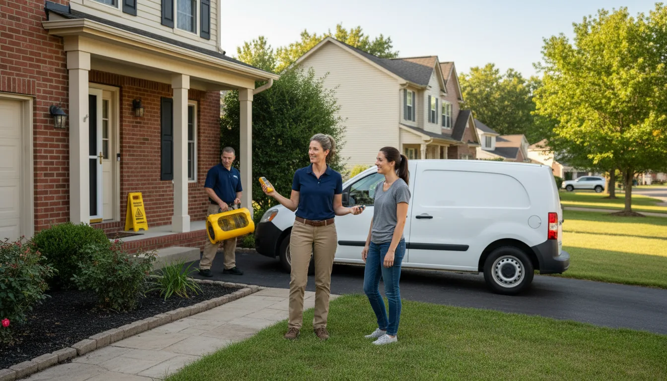 Residential water damage restoration in Lake Villa, IL
